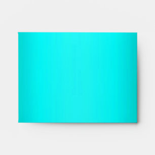 Aqua Metallic Leopard Fur Lined NoteCard Envelopes
