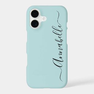 Aqua Mint Green Personalized Name