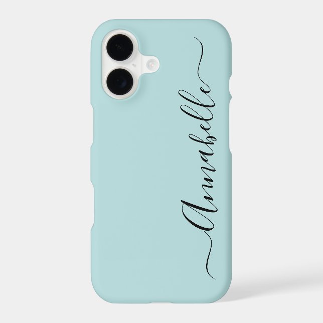 Aqua Mint Green Personalized Name (Back)