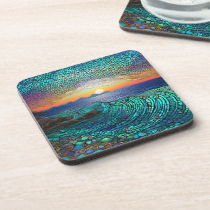 Aqua Mirage Seascape  Coaster
