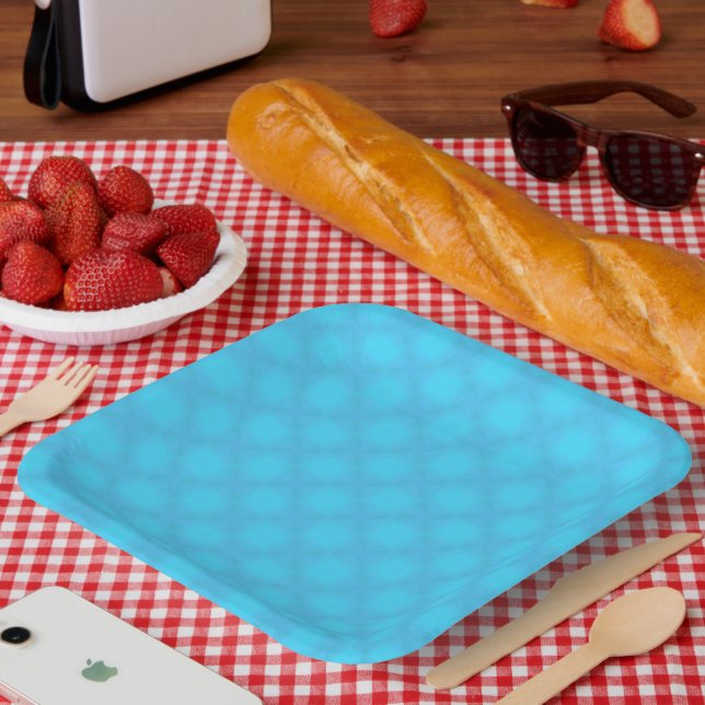 Aqua Mist by Kenneth Yoncich Paper Plate (Picnic)