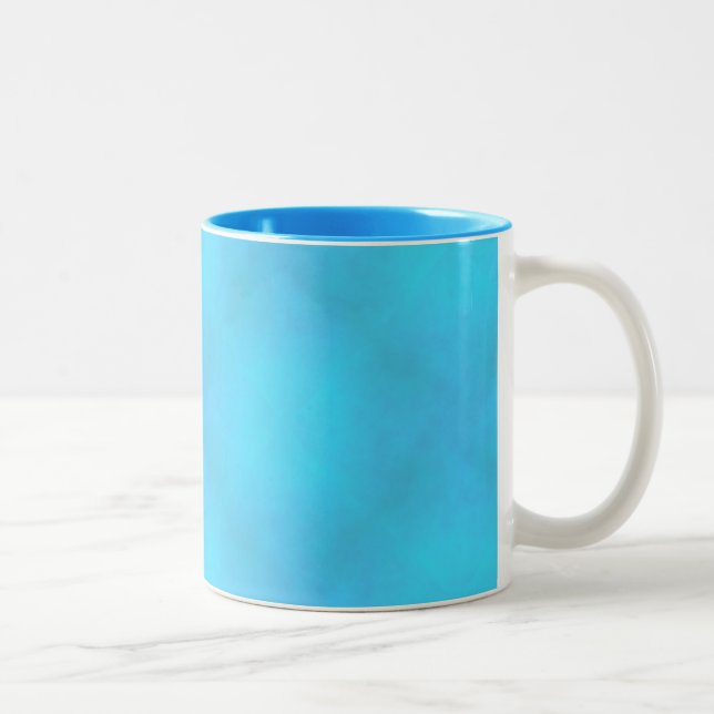 Aqua Mist by Kenneth Yoncich Two-Tone Coffee Mug (Right)