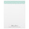 Aqua Modern Chevron Border