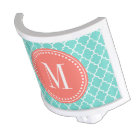 Aqua Moroccan Tiles Lattice Personalized