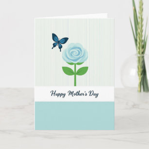 Aqua Mothers Day Card
