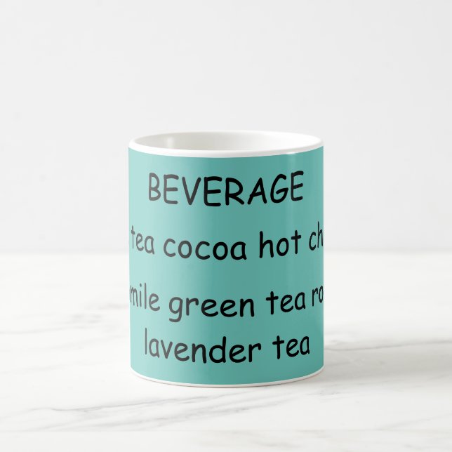 Aqua mug pour toutes sortes de boissons! (Centre)