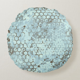 Aqua Odyssey Round Pillow