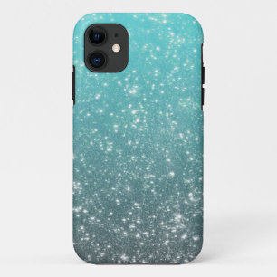Aqua Ombre Glitter iPhone 11 Case