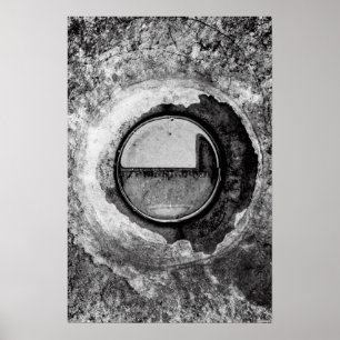 "Aqua Orb Grey" JTG Art Posters
