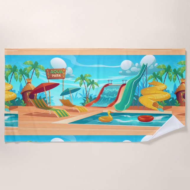 Aqua Park Beach Towel (Front)