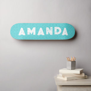 Aqua Parties scintillant skateboard grunge nom per