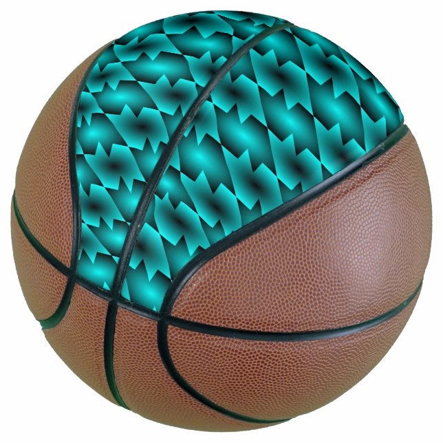 AQUA PATTERN DESIGN BASKETBALL (Angled)