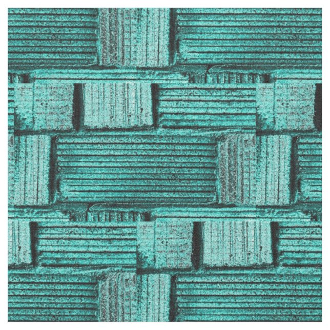 Aqua Pattern Fabric (Close Up)