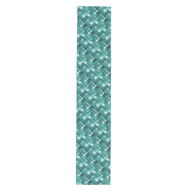 Aqua Pattern Table Runner (Front)