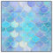 Aqua Pearlescent & Gold Mermaid Scale Pattern