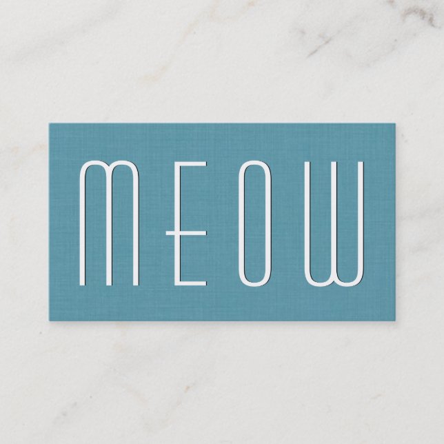 Aqua PET CARE BUSINESS Simple Style V63F Business Card (Front)