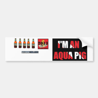 Aqua Pigs Bumper Sticker