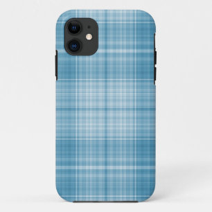 Aqua Plaid iPhone 11 Case
