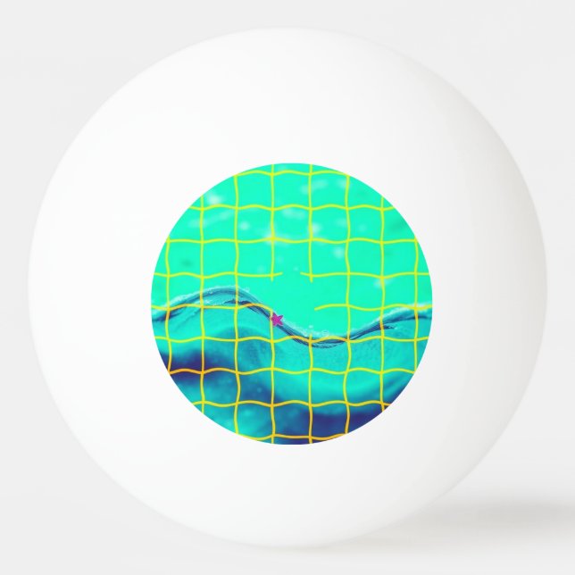 Aqua Pong Fiesta Ping Pong Ball (Front)