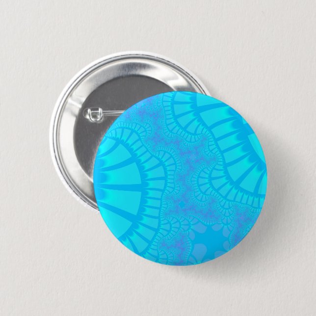 Aqua Remix 2 Inch Round Button (Front & Back)