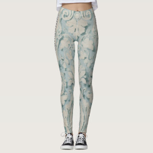 Aqua Renaissance Vine Leggings