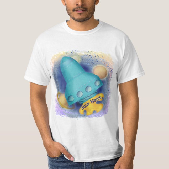 Aqua Rocket  T-shirt (Front)
