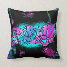Aqua Rokin black cushion