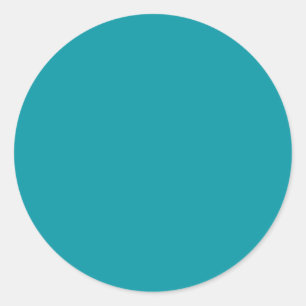 Aqua  Round Sticker