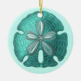 Aqua Sand Dollar Ornament
