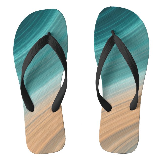 Aqua Sand Flow Flip Flops (Footbed)