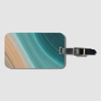Aqua Sand Flow Luggage Tag
