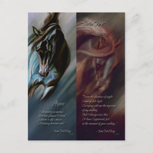 Aqua & Satin Fire Bookmarks by Kim McElroy Postcard