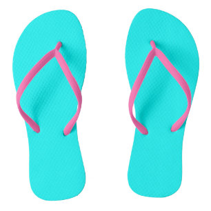 Aqua (solid colour) flip flops