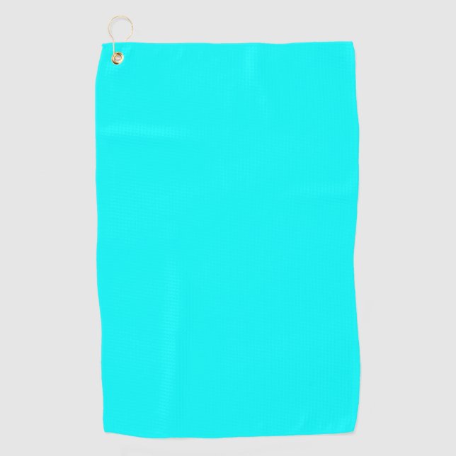 Aqua (solid colour) golf towel (Front)
