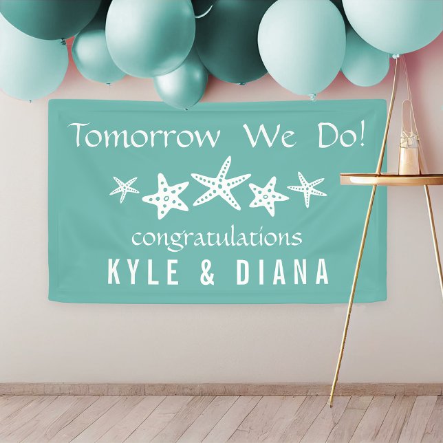 Aqua Starfish Personalized Banner (Creator Uploaded)