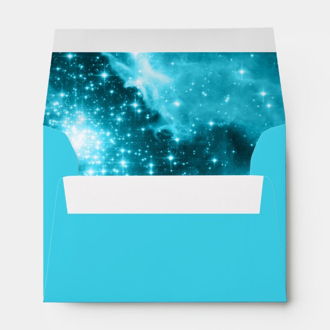 Aqua Stars Envelopes (Back (Bottom))