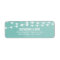 Aqua String Lights Wedding Address Labels