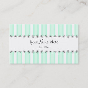 Aqua Stripe business card stripe