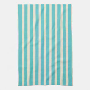 Aqua Stripes Kitchen Towel