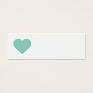 Aqua Sweet Heart & Chevron Gift Tags