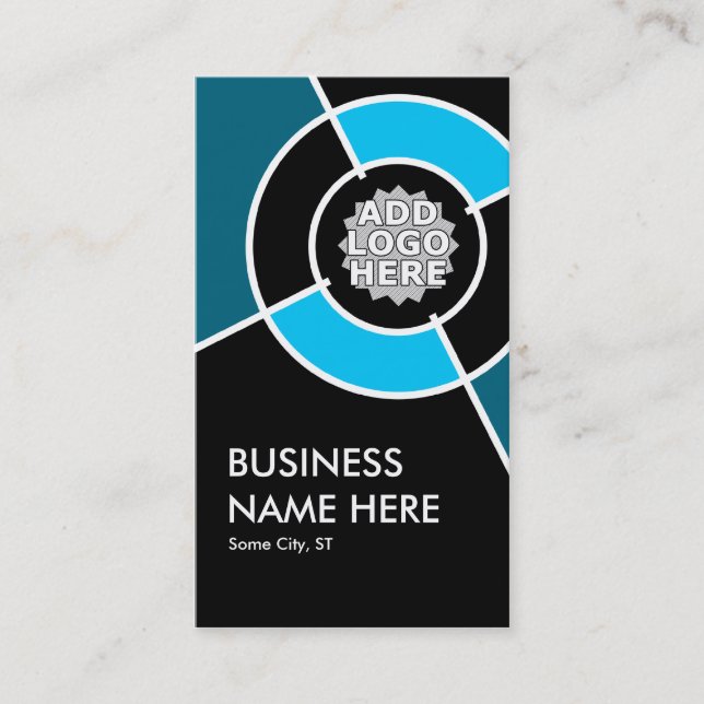 aqua target logo business card (Front)