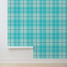 Aqua Tartan Plaid