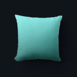 Aqua Teal Dipped Modern Trendy Decor Throw Pillow<br><div class="desc">Custom Pillow.</div>