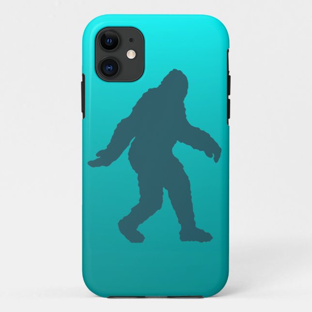 Aqua teal fade bigfoot artistic iphone 5 case (Back)