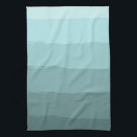 Aqua Teal Mint Blue Abstract Stripes Kitchen Towel<br><div class="desc">teal mint and sea beach blue abstract stripes</div>