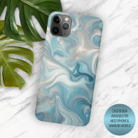 Aqua Teal Turquoise Blue Gold Marble Art Pattern