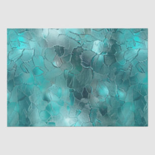 Aqua Teal Turquoise Glam Tissue Paper