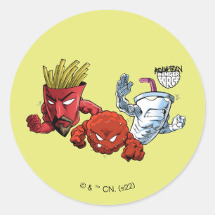 Aqua Teen Hunger Force Anime Graphic Classic Round Sticker