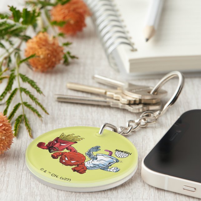 Aqua Teen Hunger Force Anime Graphic Keychain (Front Right)