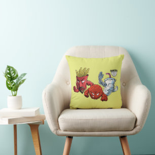 Aqua Teen Hunger Force Anime Graphic Throw Pillow